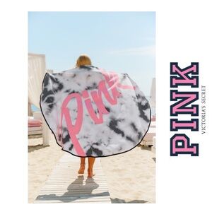 PINK Victoria's Secret Pink Tie-Dye Beach Towel 58” - 6085